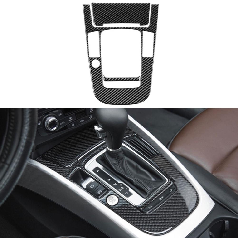 Für A4L A5 2009 2010 2011 2012 2013 2014 2015 2016/Q5 2010 - 2018 Carbon Fiber Center Konsole Getriebe Shift panel Abdeckung Trim