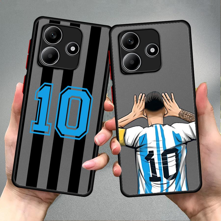 FootBall Number 7 Case for Xiaomi Redmi Note 14 13C A4 14C 10 12 13 Pro Plus 9S 11 Funda Back Phone Cover