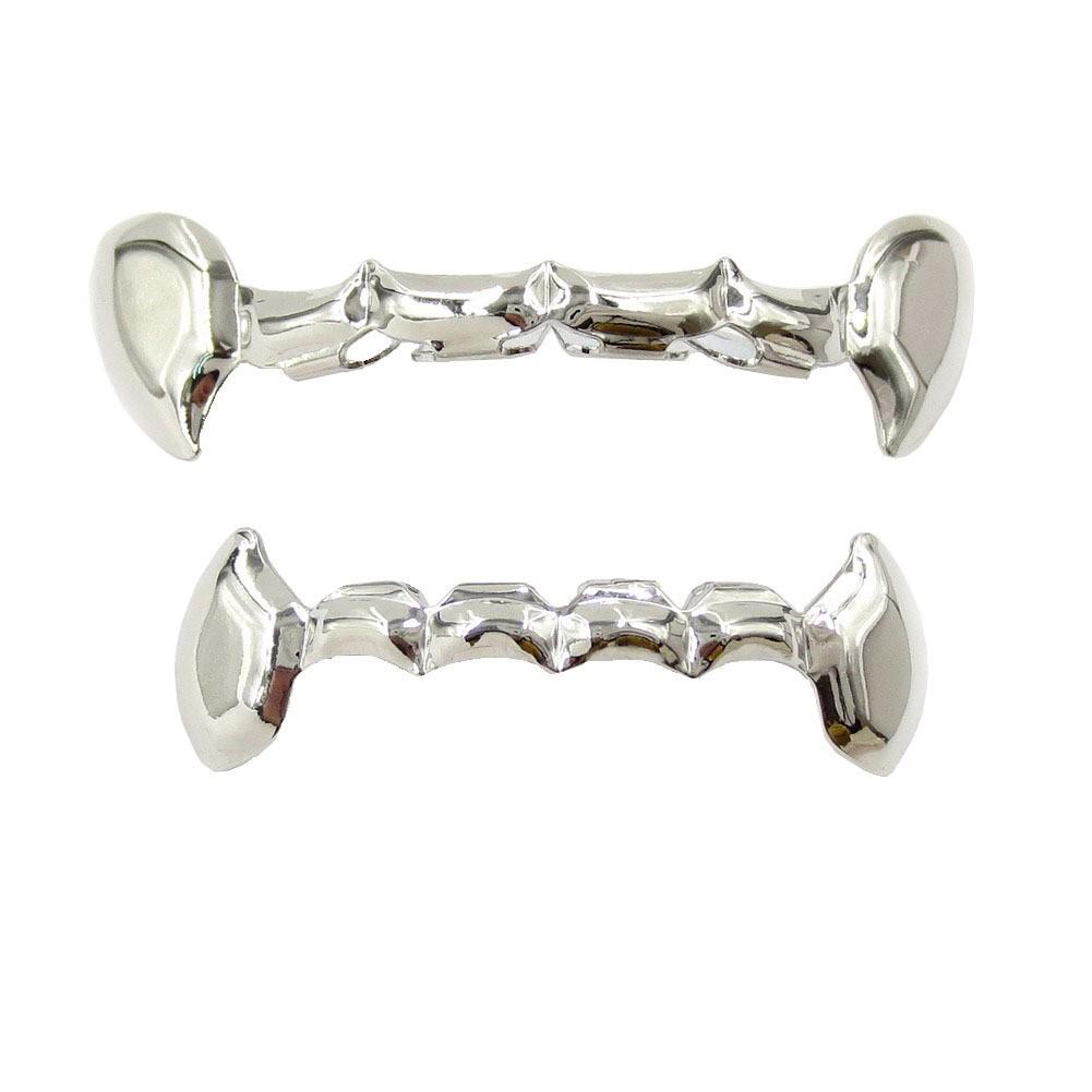 TEMU Vergoldete mit Diamanten besetzte Grillz Hip-Hop Zahnschmuck