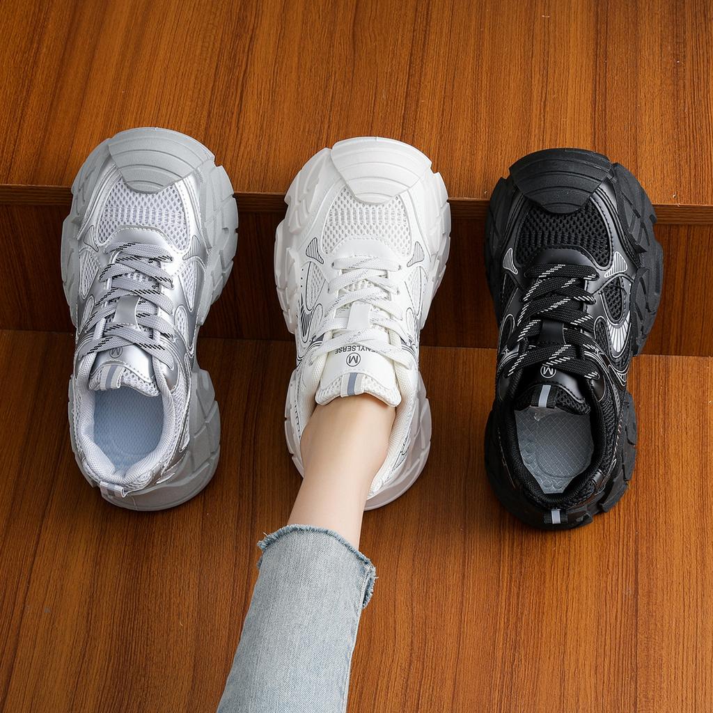 [Uncle Shoe] Octopus 2025 advanced mesh autumn sole women's shoes lightweight new non-slip dad shoes sports