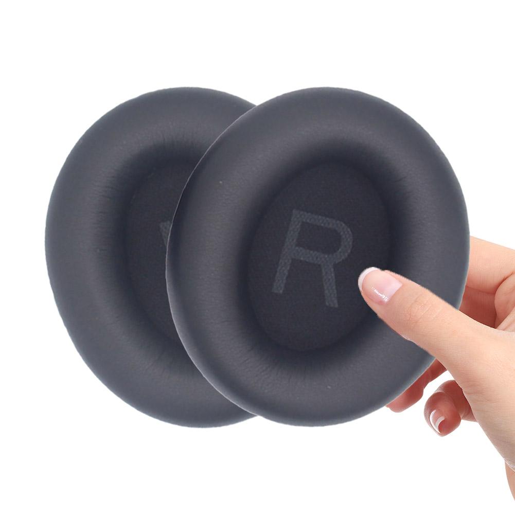 Headphone Protective Cover Protein Leather Headset Ear Cushion Replacement Headset Soft Ear Pads for Anker Q45 Soundcore Life