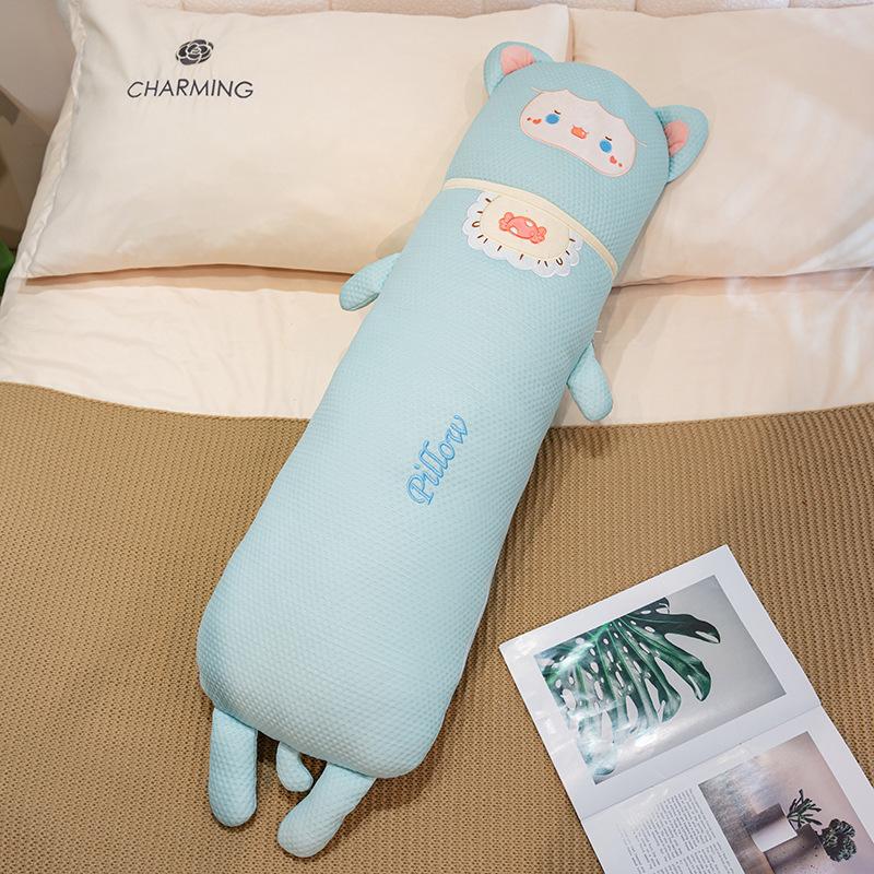 

Летняя прохладная подушка-валик из ледяного шелка, съемная и моющаяся, длинная подушка в виде ягненка-кролика, подушка для сна на ногах для девочек, кукла 80cm (without separate liner)