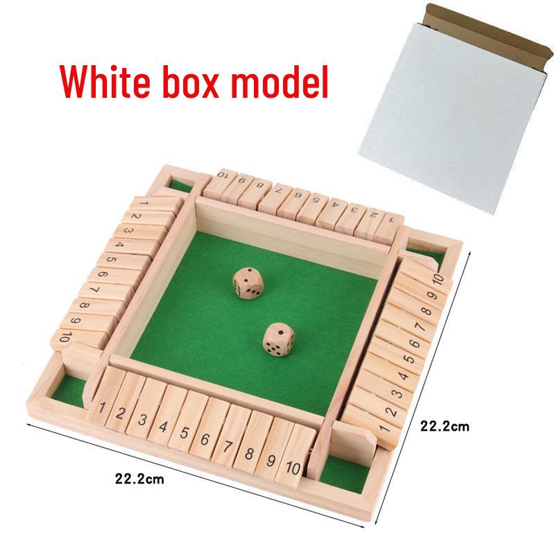 Children's Number Flip Card Game: Educational, Entertaining, Four-Sided Board & Drinking Game Props for Parties