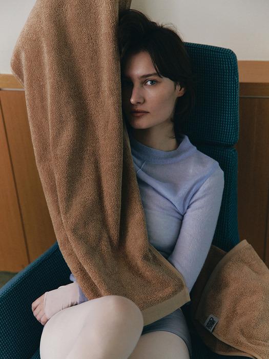 CLAUMAN 1981 1P Luxury Supima Towel _Camel Camel