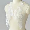 Flat Embroidery Embroidery Lace Flower Flower Sticker Wedding Dress Veil Children'S Clothing Dress Handmade Diy Material Performance Dress White