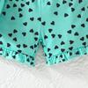 Girls' Heart Print Cami Romper with Matching Bag