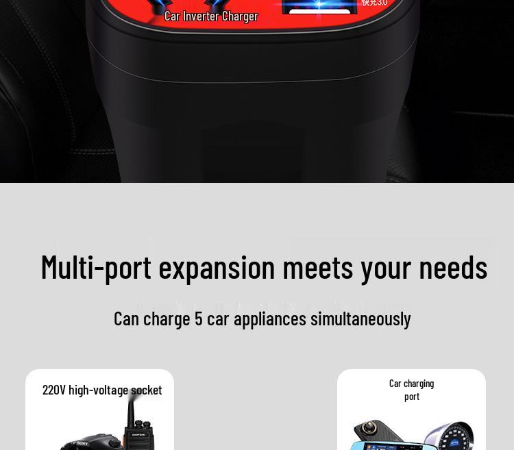 Universal Car/Van Inverter & Charger 12V/24V to 220V