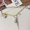 Vintage Women Waist Belt Vintage Thin Y2K Style Belt with  Pendant Women Metal Commuting Waist Belt