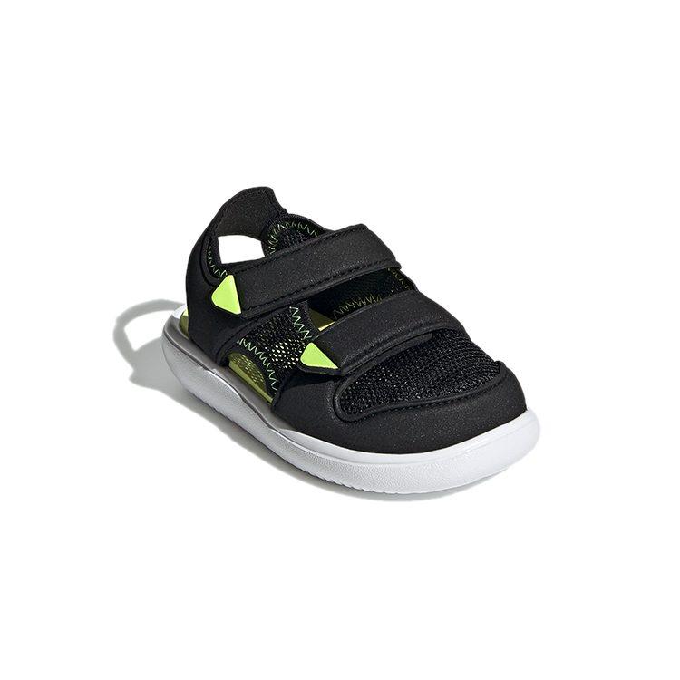 Adidas Water Sandal Abrasion Resistant Low top Baby & Toddler Shoes Black Yellow Infant And Toddler GX2478