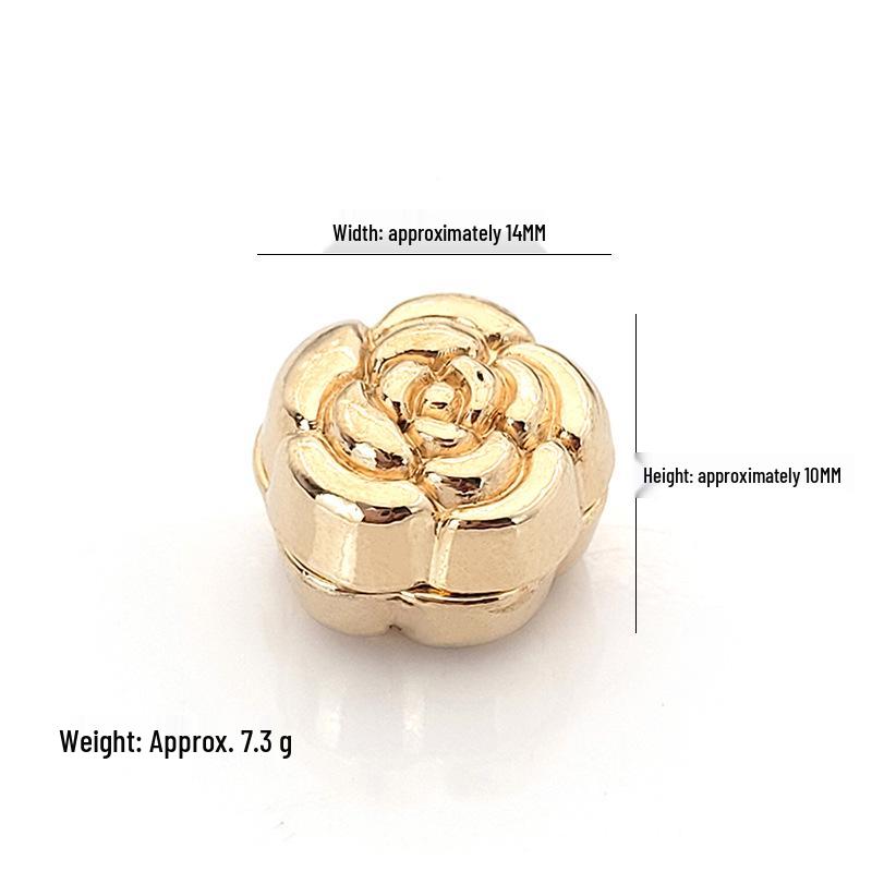 Muslim Hijab Camellia Magnetic Brooch: Anti-Exposure, Fixes Securely