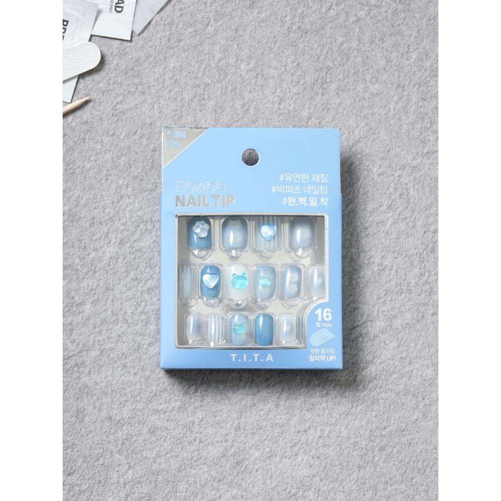 

Daiso 25ss Titapress Квадратные типсы для ногтей 2