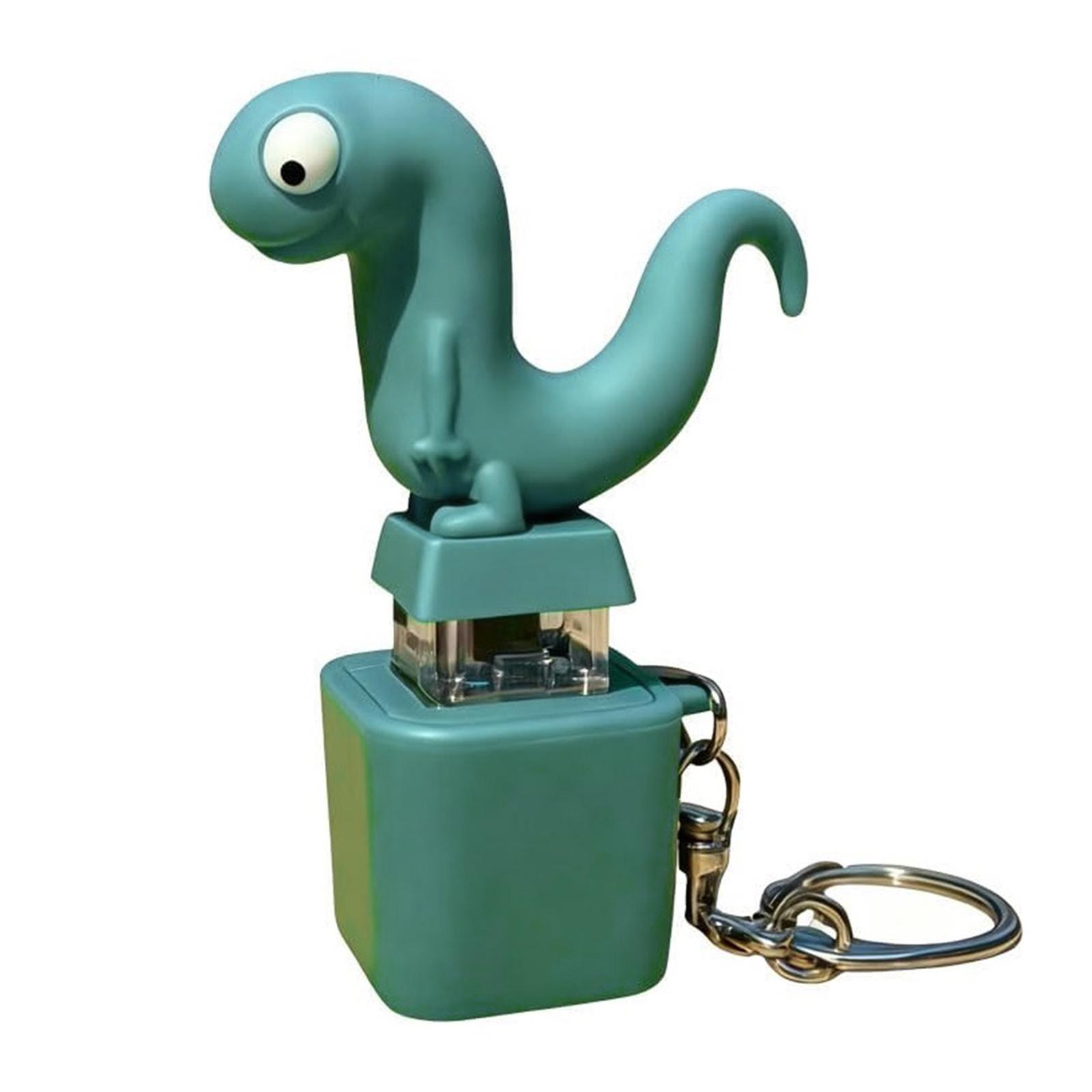 1-3PCS Lizards Keychain Sound Fidget Toy Rechargeable LED Light Fidgety Toy W/ Animal Sound Stress Relief Anxiety Relief Clicker