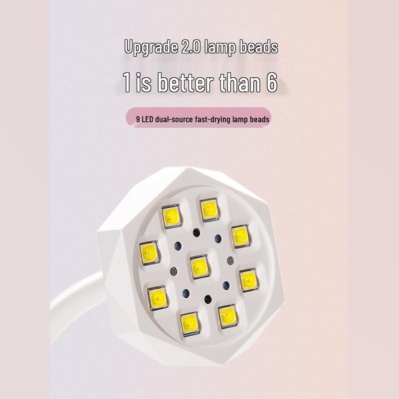Nail Art Lotus Gel Lamp: Smart Sensor, Fast-Drying, UV, Rechargeable