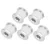 5Pcs Chainring Bolts Lightweight RustProof Easily Install Disc Screw Chainwheel for Mountain Bike Road Bicycle(Silver )