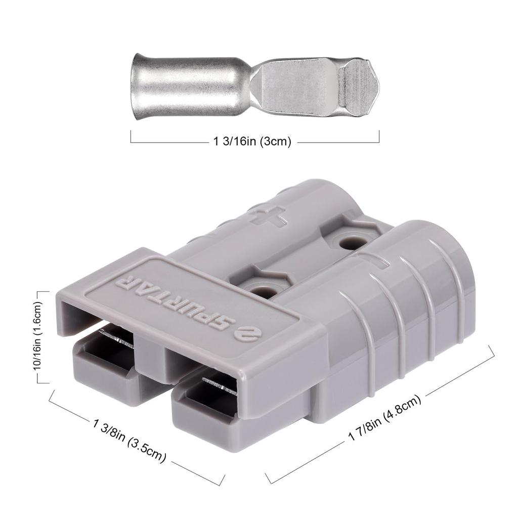 Spurtar Anderson Connector 50A 2 Piece Set Battery Quick Connector