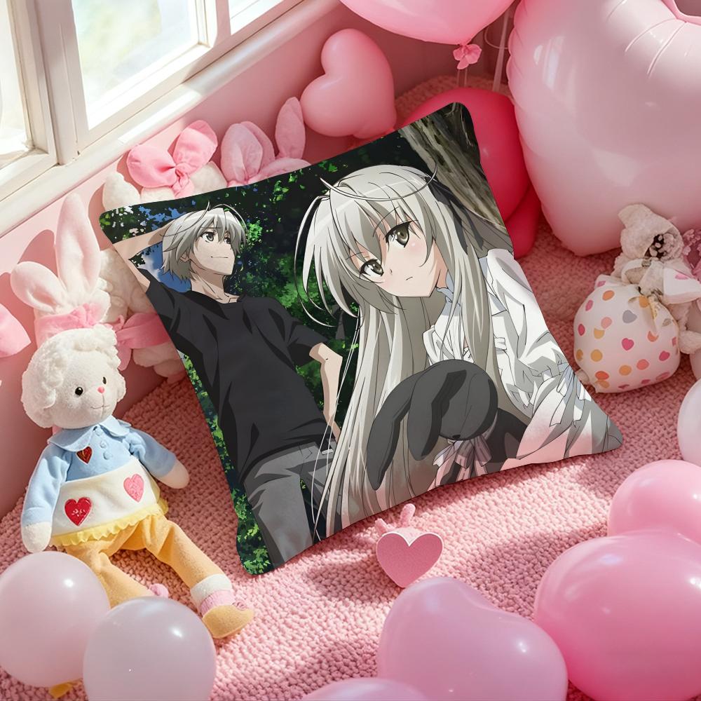 Anime Y-Yosuga no Sora Cushion Cover Pattern Printed Pillowcase for Living Room Sofa Cushion Cover & Bedroom Decor