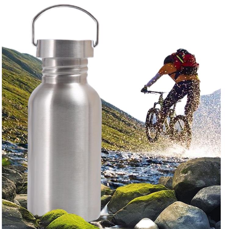 

Спортивная бутылка для воды из нержавеющей стали 304 с широким горлышком - Большая вместимость, Портативная, Утолщенная, Изолированная для велоспорта 500ml