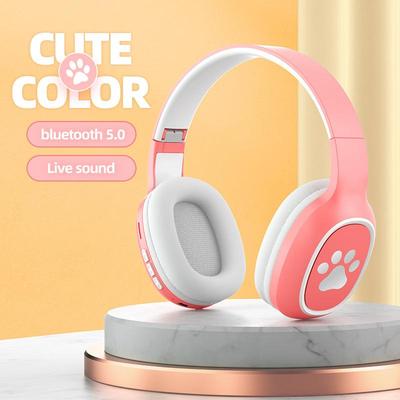 Ακουστικά Bluetooth Ασύρματα Ακουστικά Κινητού Χαριτωμένα Στερεοφωνικά Ακουστικά Υποστήριξη Κάρτας SD Ραδιόφωνο Κλήσεις Για Xiaomi iphone Sumsamg Παιδικό δώρο