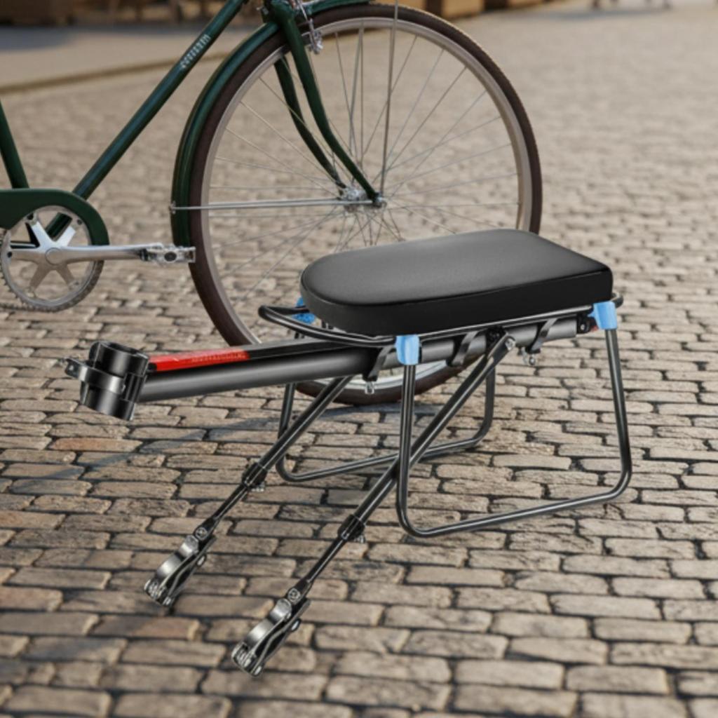 Bike Rack with Reflector Cylindrical Rear Luggage Carrier Sturdy