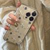Coque de téléphone florale blanc et bleu pour iPhone, Huawei, VIVO, Xiaomi et OPPO