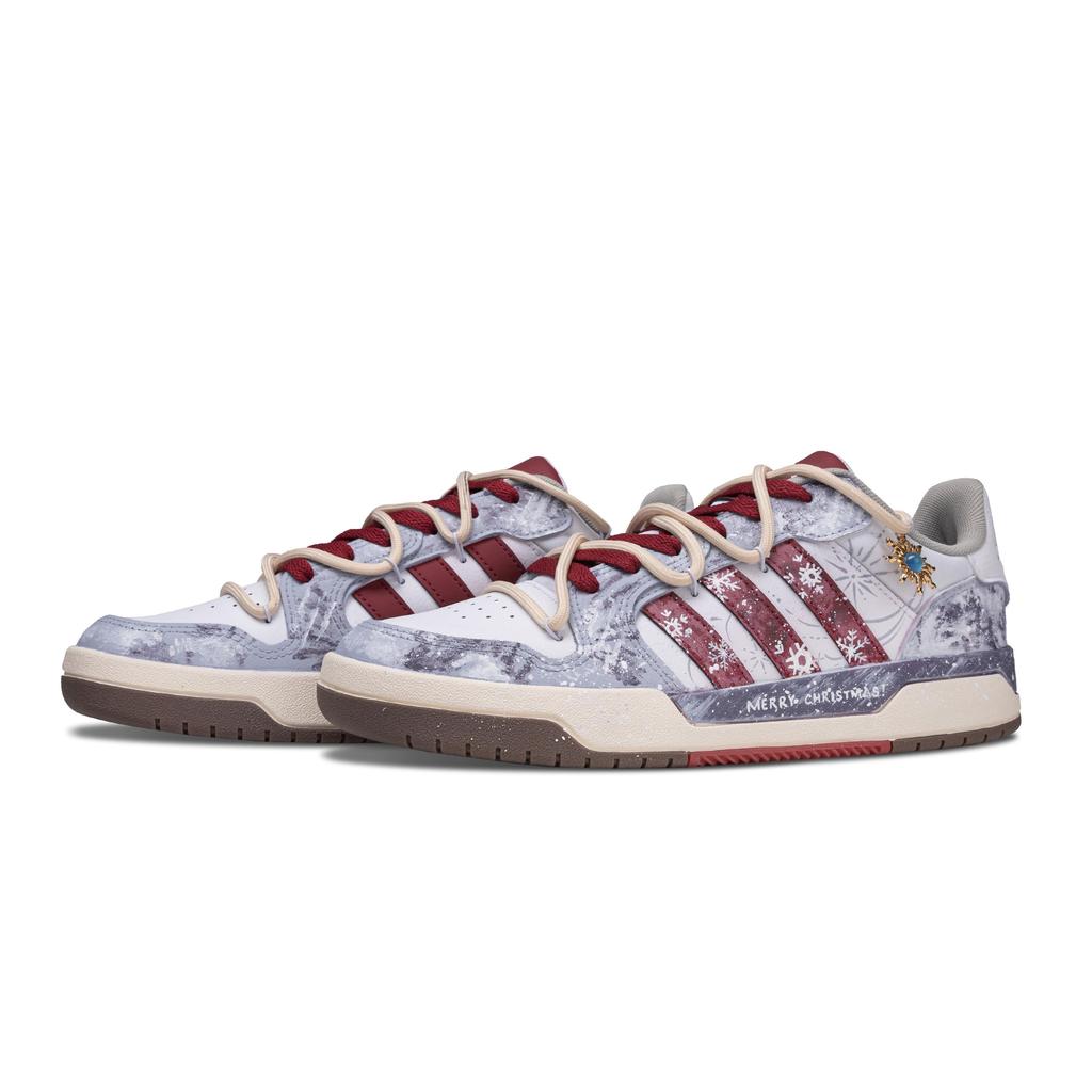 Adidas Neo Entrap Winter Flame Display Abrasion Resistant Low top Skateboard Shoes Unisex White Red Blue FW3462(Team420-)