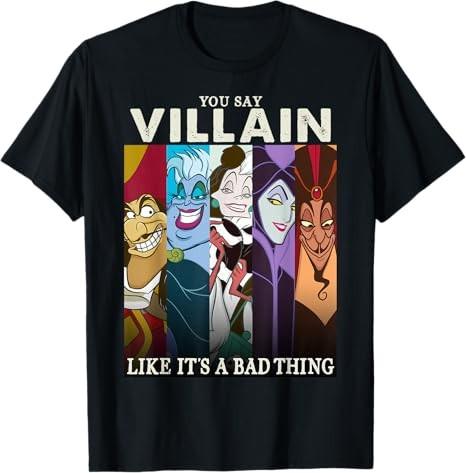 Villains Colorful Group Black TShirt S
