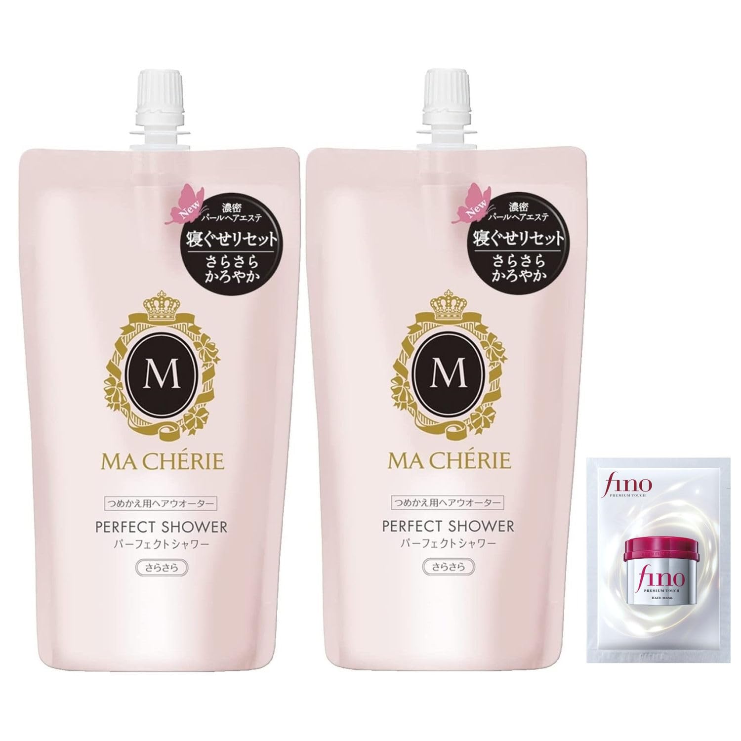 Bulk Purchase Ma Cherie Perfect Shower (Smooth) EX Refill x2 + Bonus Smooth Shine Bedhead Damage Repair Leave-in Anti-static Hair Dryer