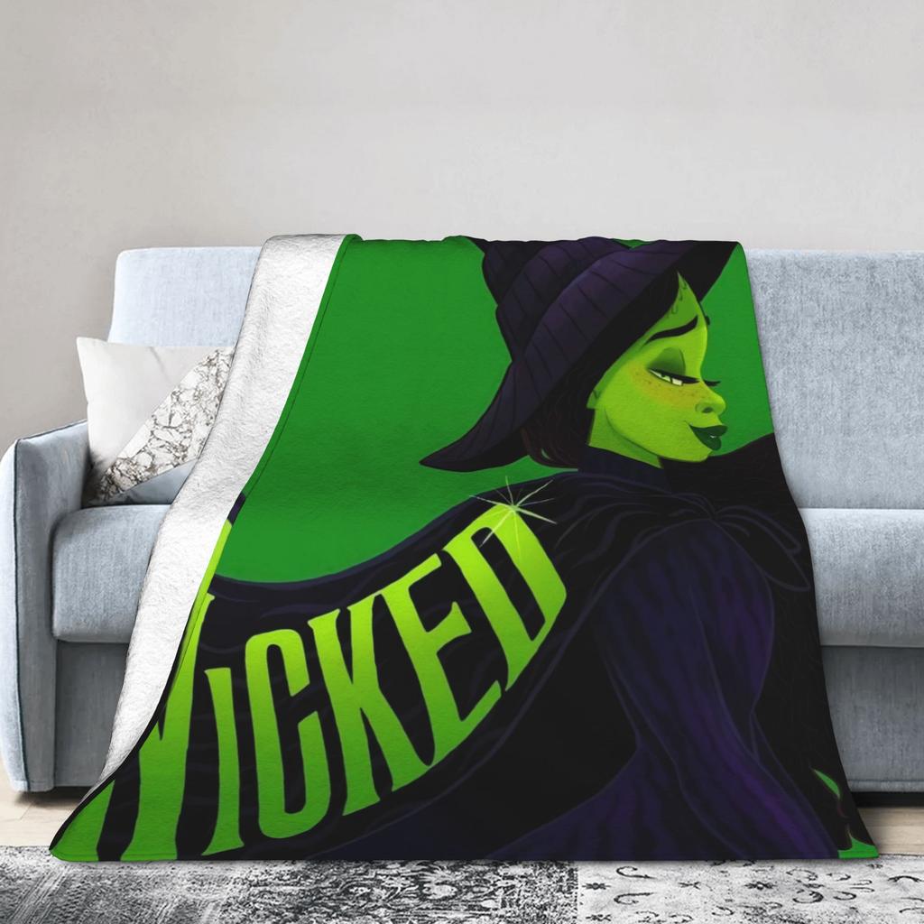 Wicked 2 Glinda & Elphaba Decke Super Warm Lustig Plüsch Bettwäsche Überwürfe Für Kind Couch Bett Flanell Tagesdecke Bettdecke