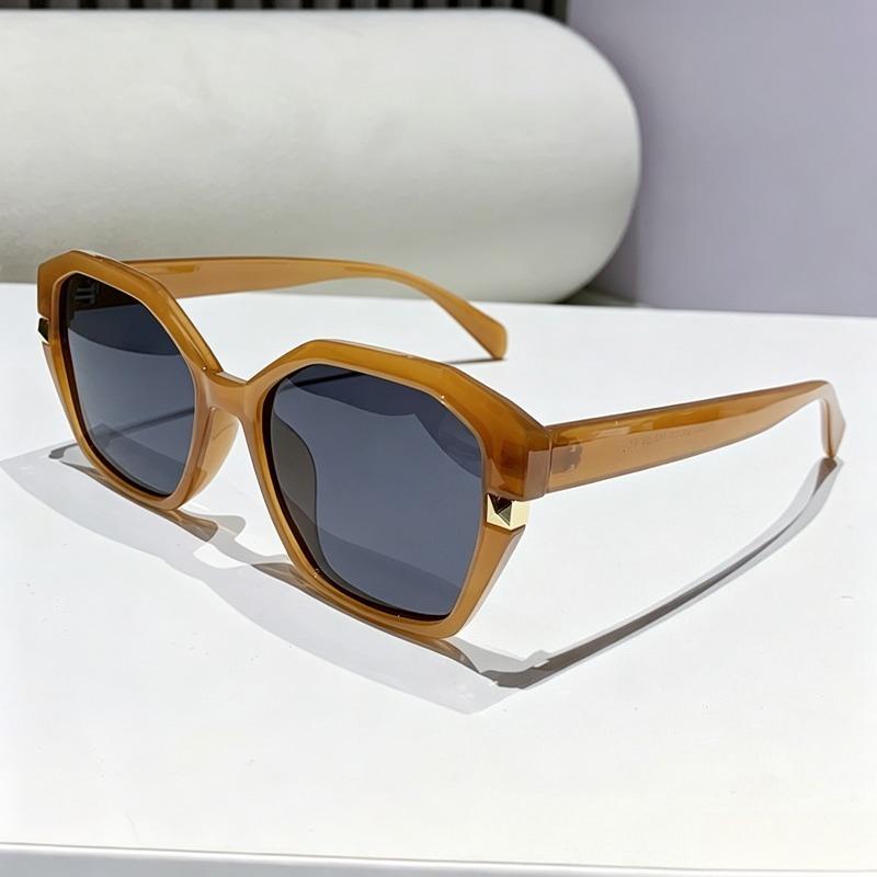 New Polygonal Polarized Sunglasses for Women Trendy Street Style High-End UV400 Shades Eyewear TR90 Frame Outdoor Travel Glasses