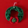 2Pcs/Set Cat Christmas Suit Soft Plush Fabric Rich Christmas Elements Small Pet Christmas Attire Red Green Pet Outfit