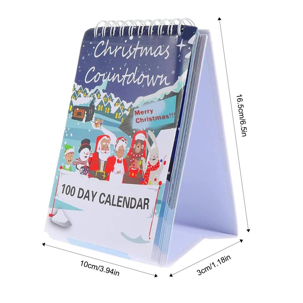 100 Days Countdown Desk Calendar Stylish Holiday Decorative Countdown Calendar For Children Adults
