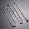 1 piece Width 3mm Stainless steel Double Cable Square Chain Men Women Necklace Jewelry Length 21-80cm