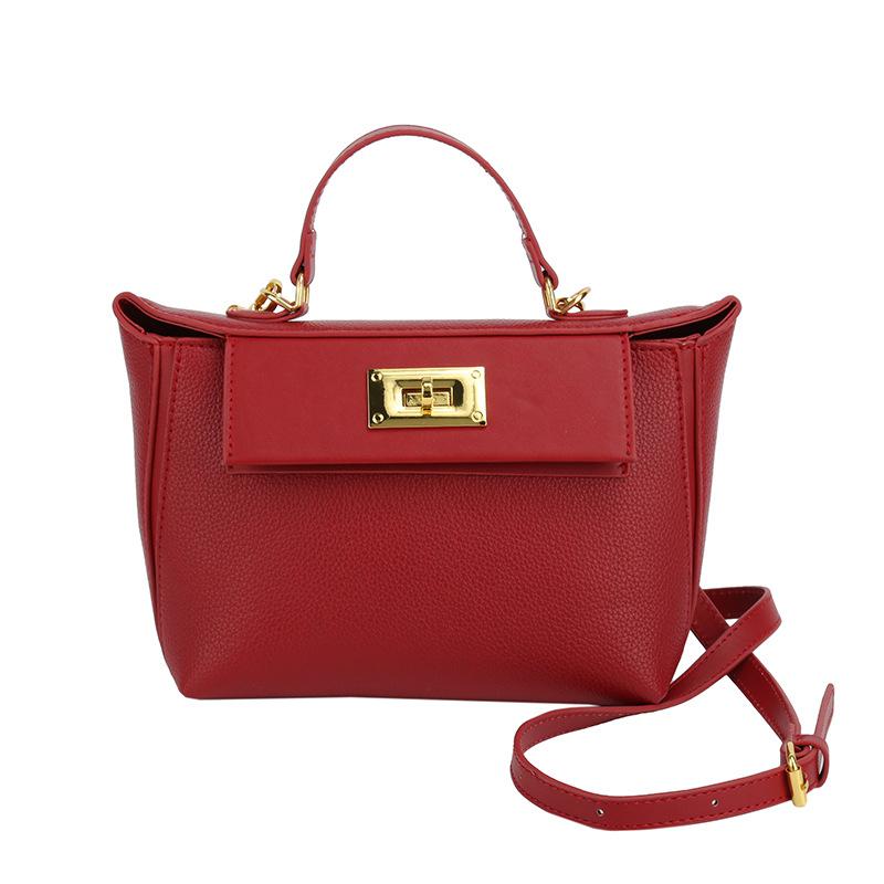 Retro High-End Handbag Bag Women'S Simple Shoulder Bag Light Luxury Versatile Messenger Bag