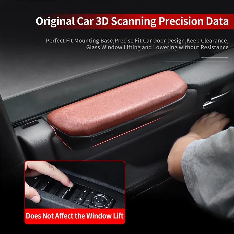 For Toyota 2024 2025 Land Cruiser Prado 250 LC250 j250 Door Elbow Pad Leather Soft Padding Interior Decor Parts Easy tall