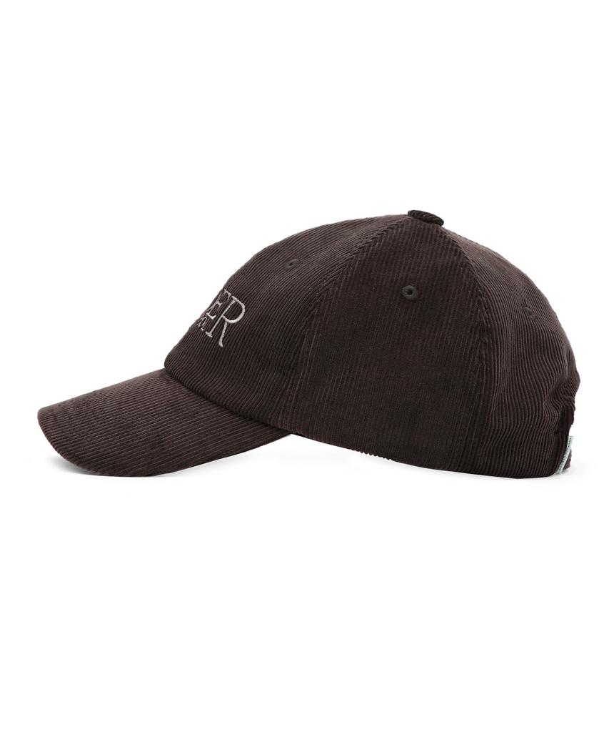 Eondeokeonteulol Unisex Autumn/Winter Corduroy Basic Soft Top Ball Cap Signature / Authentic B B / Cd / Choco