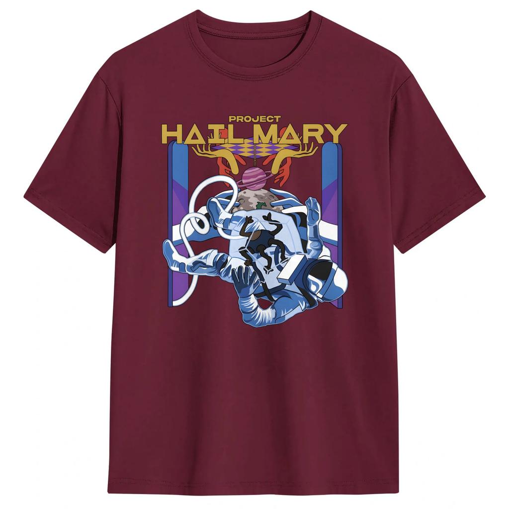 Streetwear T Shirt Summer Project Hail Mary Fashion T Shirts Cotton Tshirt For Unisex Y2k Classic Short Sleeve Top Tees