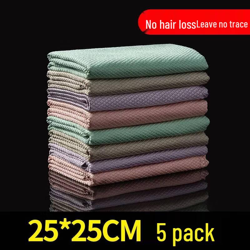 LIEI Fish Scale Glass Cleaning Cloth