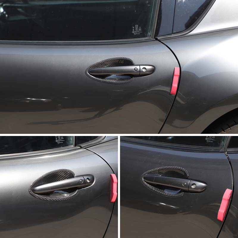 Real carbon fiber For Mazda MX-5 ND 2016-2025 Car Exterior Handle Door Bowl Decorative Sticker Car Exterior Accessories