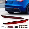 For Tesla Model 3 Model Y 2018     2023 Led Rear Bumper Reflector 3 Functions Brake Light Dynamic Turn Signal