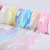 Iridescent 4cm Colorful Fishtail Yarn Ribbon for DIY Flower Gift Box Packaging