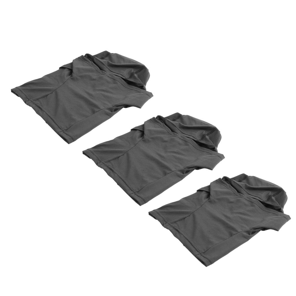 3pcs Elastic Bike Face Cover Breathable Cycling Face Cover Quick Dry Cycling Headgear UV Protection Black
