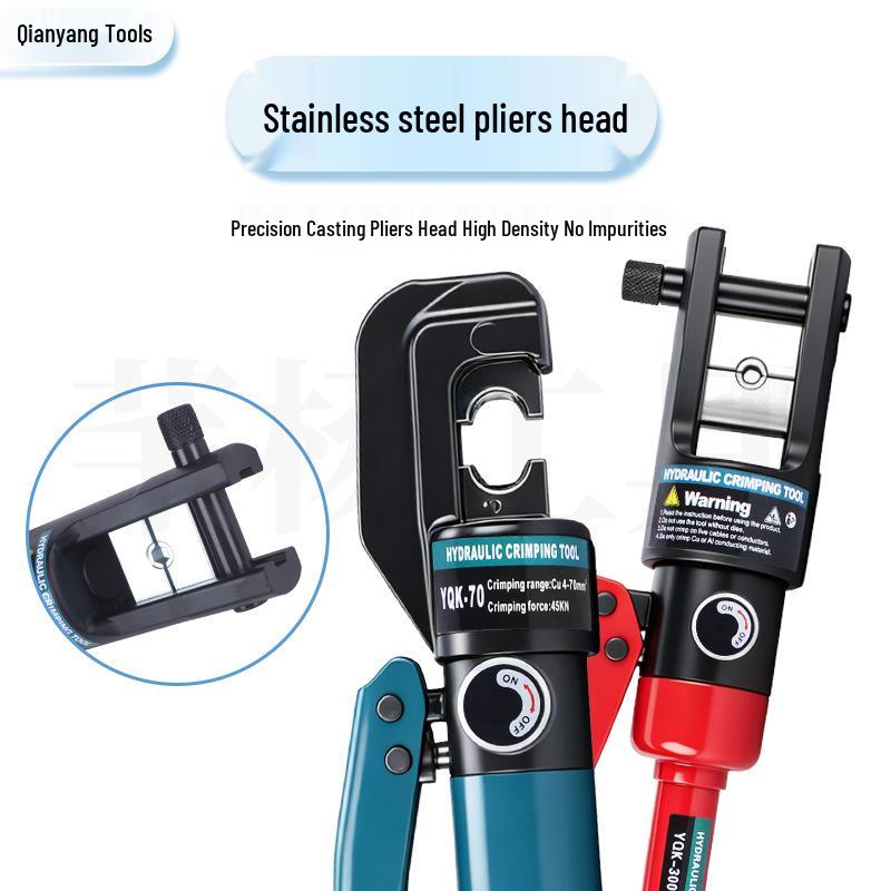 Portable Manual Hydraulic Crimping Tool YQK-70/120/300 for Copper and Aluminum Terminals, No Oil Leakage.