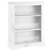 Bookshelves 3 Tier Bookcase Mexican Pine Corona Range White 81X29x100 Cm