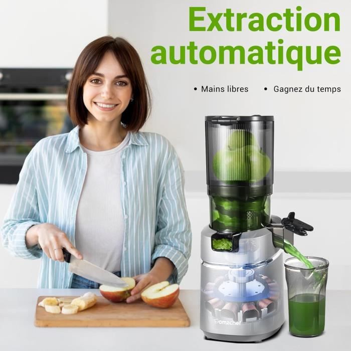 Extracteur de jus automatique - AMZCHEF - SJ-036 - 1,8L - 250W - Triple filtre