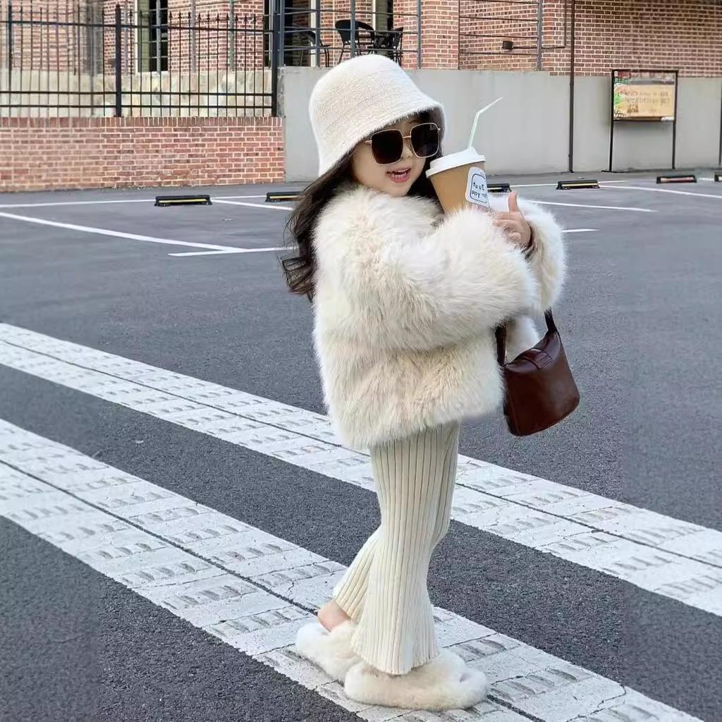 Winter Girls Thickening Coats Children Clothing Versatile Outerwear Simple Warm