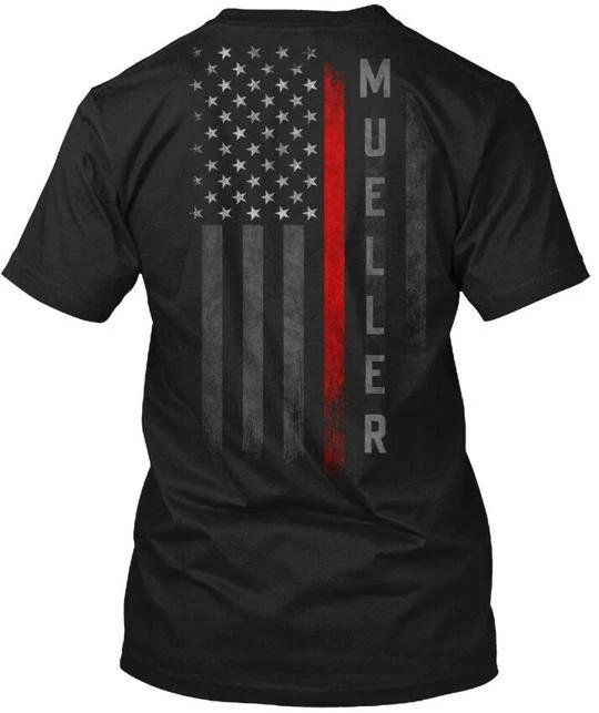 

Mueller Family Thin Red Line T shirt Made in the USA Size S to 5XL M