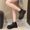 Waterproof Platform Anti-slip Wear-resistant Short Boots Summer New Round Head Mesh Cloth Breathable Rear Zipper Women Shoes