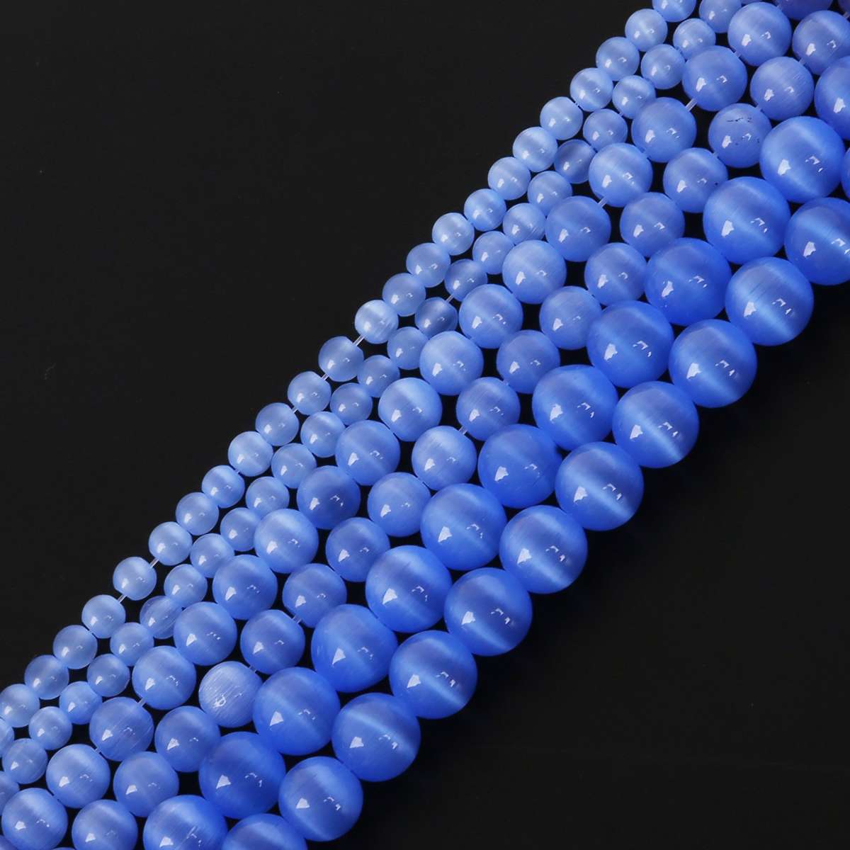 

4-12 мм натуральный камень опал кошачий глаз DIY свободные бусины для изготовления ювелирных изделий 8mm 10pcs