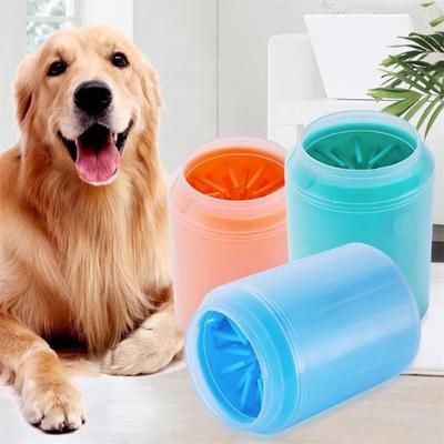 Dog Claw Cleaning Cup Soft Silicone Comb Portable Outdoor Pet Towel Foot Washing Claw Cleaning Brush Quick Foot Washing Cleaning Bucket