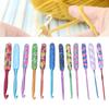 12Pcs Crochet Hook Set Premium Metal Crochet Needles Hooks Tools with Ergonomic Design Soft Glossy Handles for Blankets Hats Scarves Toys   Projects